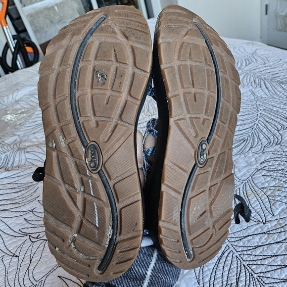 EUC Chaco Z Cloud X2 Pivot Navy Blue Comfy Strappy Sport Sandals 8 - Picture 13 of 15